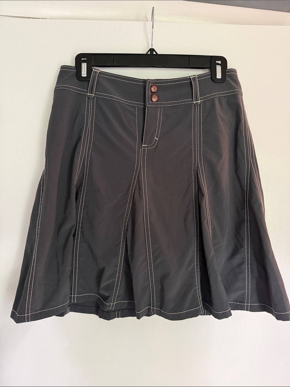 Athleta Performance Contrast-Stitch Skirt - Gray Size 2